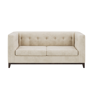 American double sofa fabric double sofa 3d model