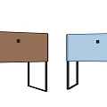 minimalist bedside table 3d model
