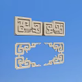 Chinese-style border 3d model