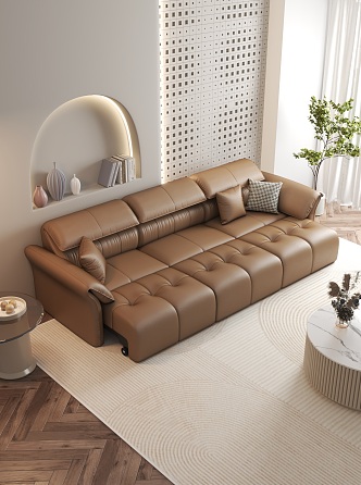 Cream wind sofa 3d model