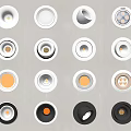 Various Styles of Modern Downlights and Spotlights for Home Lighting Fixtures