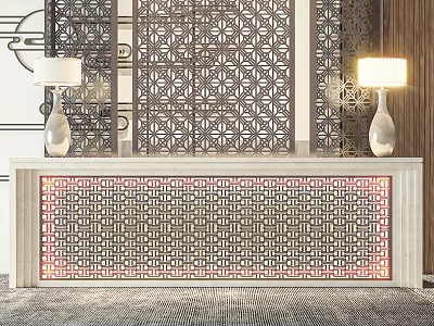 Front Desk 3d model