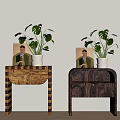 medieval bedside table 3d model