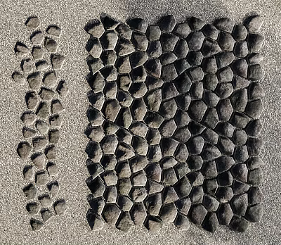 Natural Stone Surface With Irregular And Hexagonal Pattern Arrangement Design 3d model