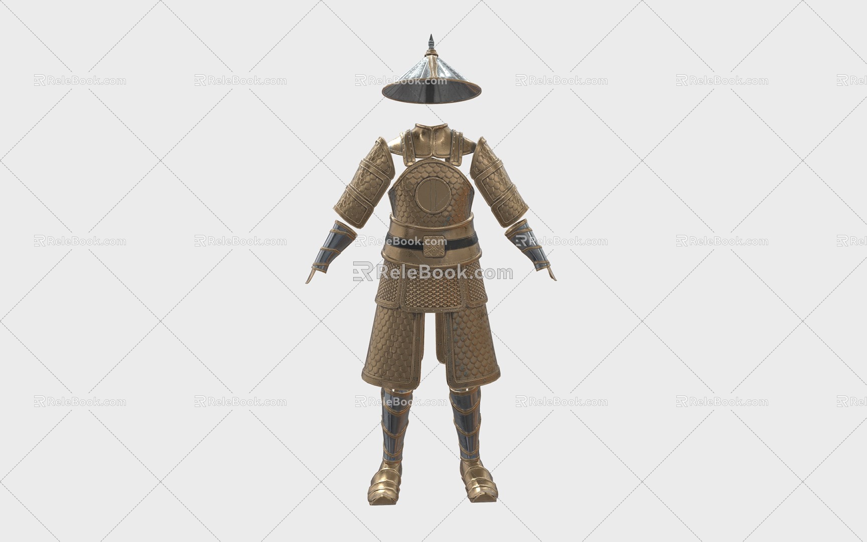 Chinese Armor Armor Armor Soldier Armor Ancient Iron Armor 3d model