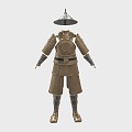 Chinese Armor Armor Armor Soldier Armor Ancient Iron Armor 3d model