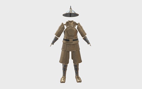 Chinese Armor Soldier Armor Ancient Iron Armor 3d model