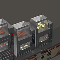 Iron Art Commercial Sweet Potato Roasting Machines With Durable Structure For Street Food