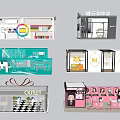Diverse Retail Store Models Featuring Various Designs And Themed Outlets