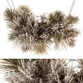 Vase Floral Arrangement with Dried Branches and Natural Tones for Home Decor
