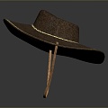 Cowboy Hat Denim Wool Hat Wilderness Hat Hat Realistic 3d model