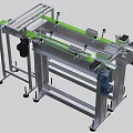 Product separation conveyor line 3d model