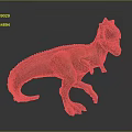 Colorful Dinosaur Model Featuring Realistic T Rex Figure In Standing Posture With Vibrant Skin Texture