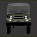 Vintage Military Vehicle With Weathered Exterior Metal Roof And Rugged Off Road Wheels