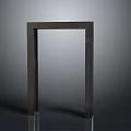 Dark Modern Frame With Sturdy Structure On Gray Reflective Background 3d model
