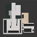 Precision Industrial Machining Equipment With Digital Screen Worktable And Control Panel