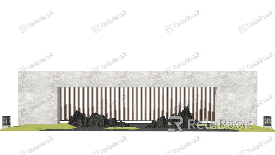 New Chinese style landscape wall landscape wall model