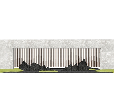 New Chinese style landscape wall landscape wall model