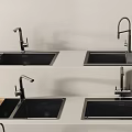 Modern Vegetable Washing Basin Embedded Sink 3d model