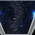 Modern Technology Star Empty Top Optical Fiber Lamp Ceiling Star Empty Top Technology Aisle Ceiling Bar Star Empty Top KTV Box Ceiling Night Sky Ceiling 3d model