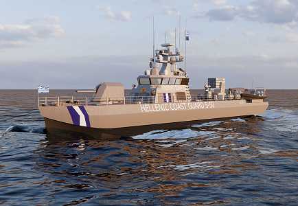 modern missile patrol boat 3d model