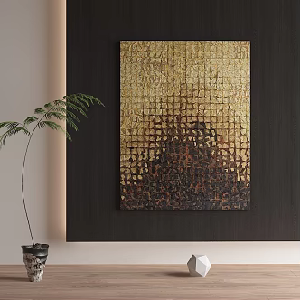 modern decorative painting 3d model