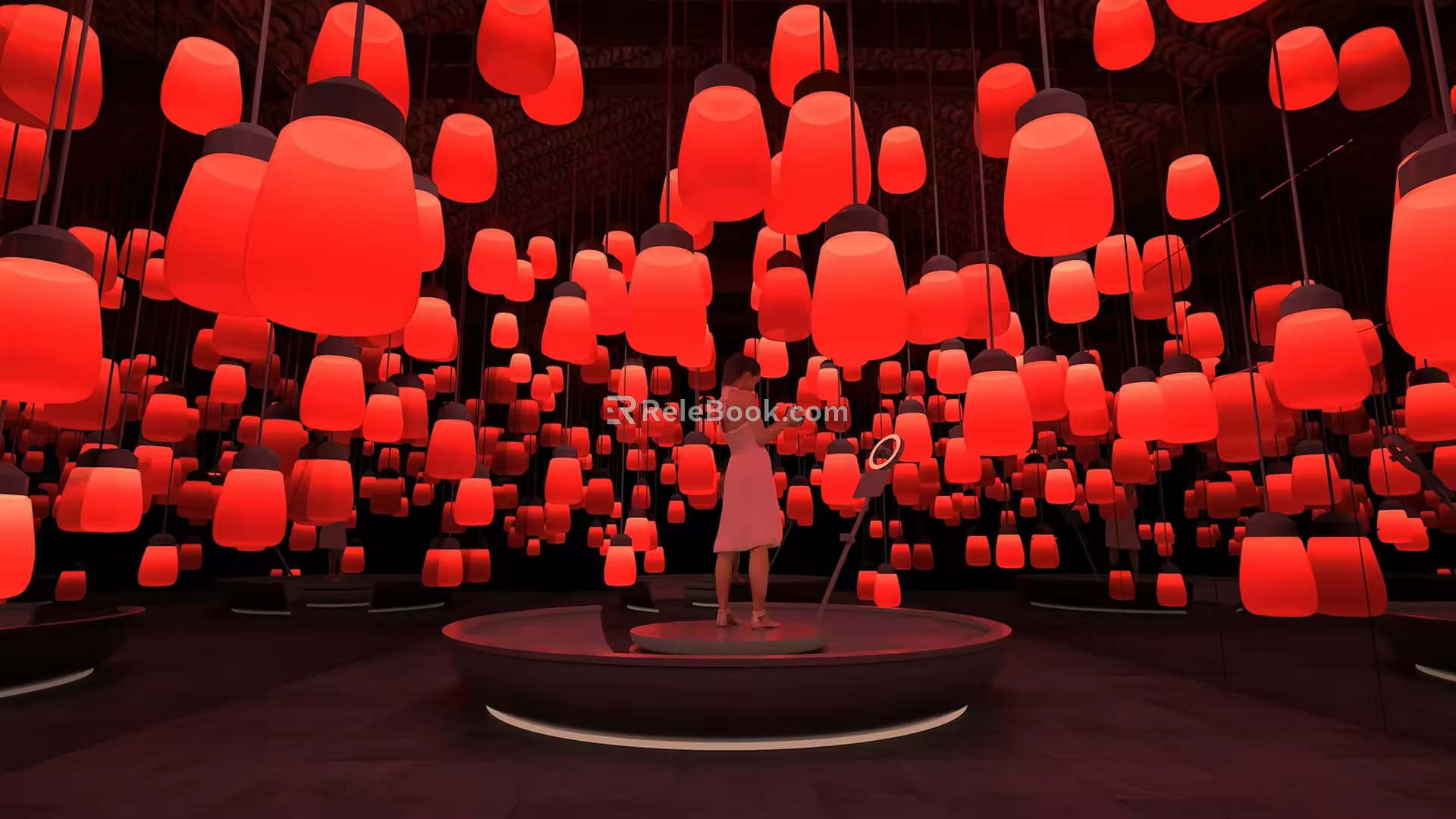 Modern Meichen Indoor Lantern Interactive Device 3d model