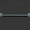 Industrial Metal Steel Bolt With Cylindrical Shaft And Polished Shiny Surface On Reflective Base