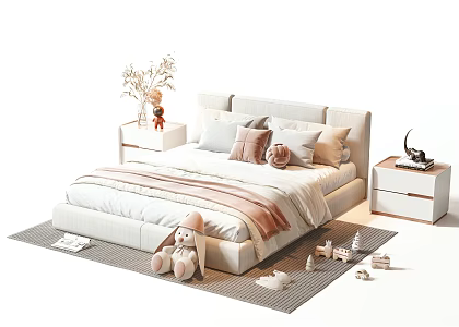 Modern Children's Bed 3d model