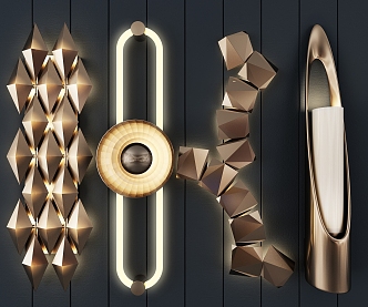 Modern wall lamp 3d model