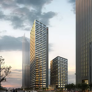 Public office commercial special-shaped building 3d model