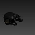 Advanced Tactical Helmet With Mounted Night Vision Camera And Communication Gear Straps