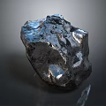 Irregular Shaped Shiny Metal Block with Glossy Surface as Decorative Household Item