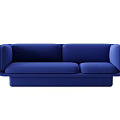 Modern Blue Sectional Sofa With Comfortable Seats And Stylish Design 3d model