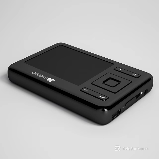 GoRhox Portable Entertainment Device With Black Screen And Control Buttons 3d model 