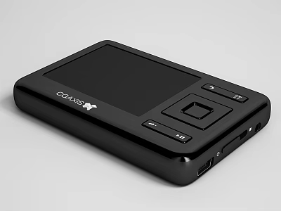 GoRhox Portable Entertainment Device With Black Screen And Control Buttons 3d model