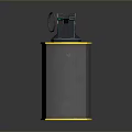 Smoke Grenade Weapon With Gray Yellow Green Body And Pull Ring Design