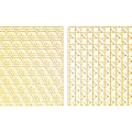 Golden Geometric Carved Patterns On Decorative Square Panels With Different Designs 3d model