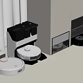 Smart Robotic Vacuum Cleaners With Charging Station And Storage Rack