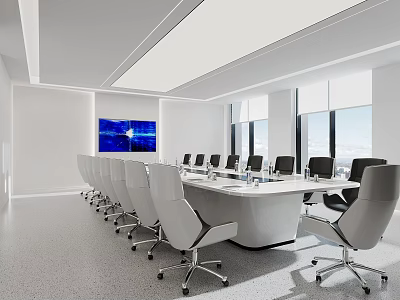 Modern Conference Room 3d model