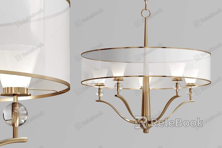 Modern Chandelier Gold Color Metal Chandelier model