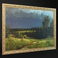 oil painting landscape painting 3d model