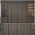 Modern Wardrobe With Sliding Doors Interior Shelves And Drawers Design