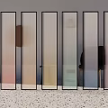 Colorful Modern Room Dividers With Gradient Hues And Furniture Elements In Interior