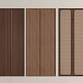 Wooden Panel Designs For Interior Decor Featuring Solid And Mesh Textures 3d model