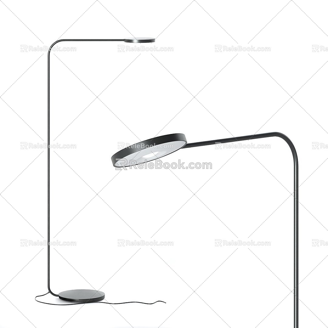 Modern Floor Lamp IKEA YPPERLIG Floor Lamp Table Lamp Black 3d model