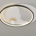Modern Square Flush Mount Ceiling Light With Black Frame And Soft Glow 3d model