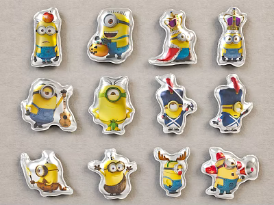 Minions Themed Daily Life Supplies With Various Cute Character Designs for Home Decoration 3d model
