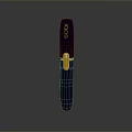 Modern Tactical Weapon With Gray Body Yellow Component And EOS Logo