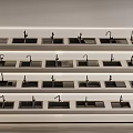 Multiple Rows of Modern Kitchen Sinks with Faucets in Organized Design